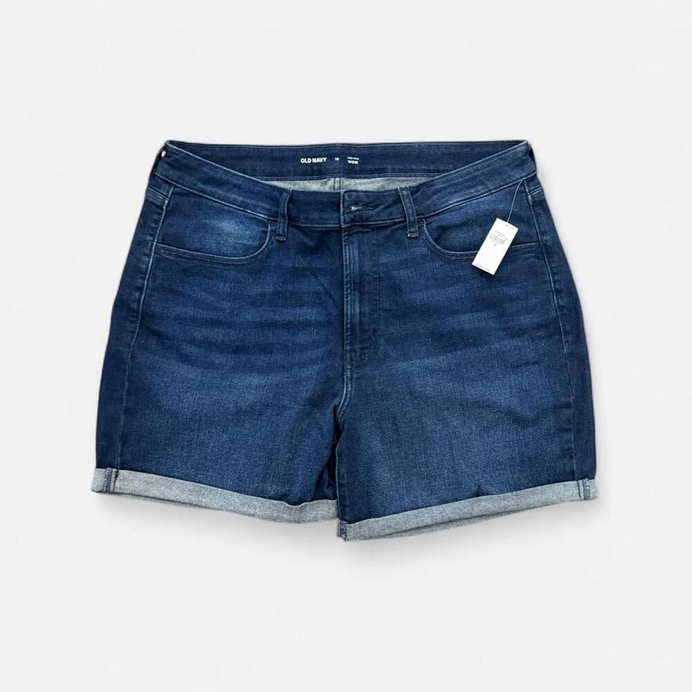 *NWT* Dark Wash Cuff Denim Short